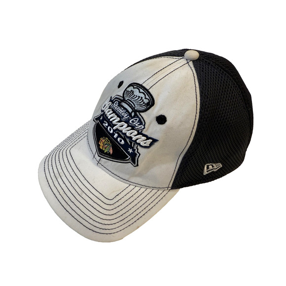 Chicago Blackhawks Hat Cap Strap Back Mens NHL Hockey Stanley Cup 2010 New Era - Picture 3 of 7